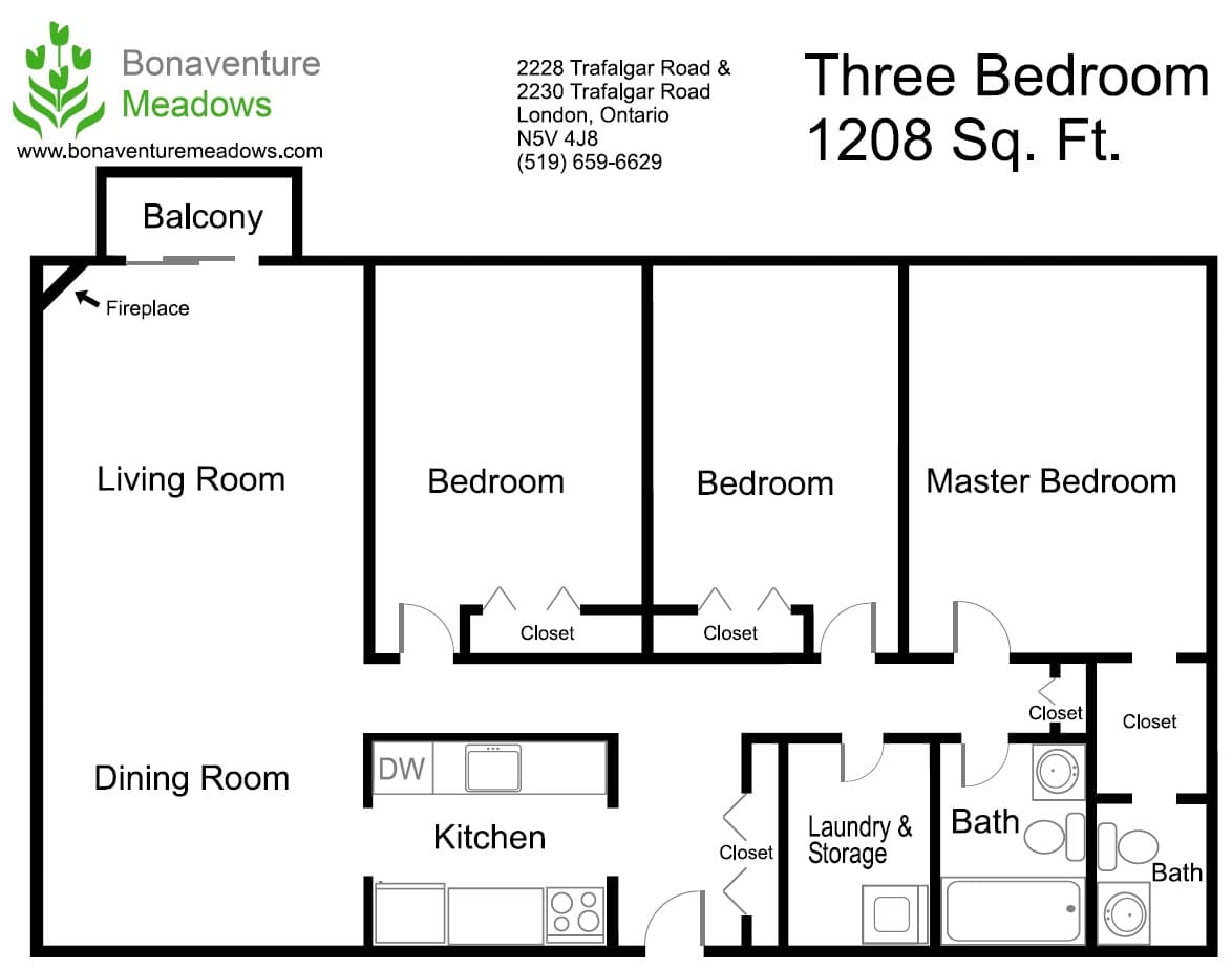 3 Bedroom Floor Plan
